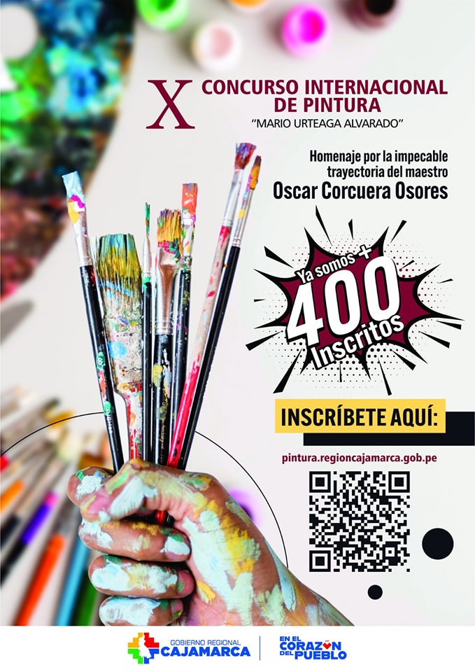 Se anuncia programa del X Concurso Internacional de Pintura en Cajamarca.
