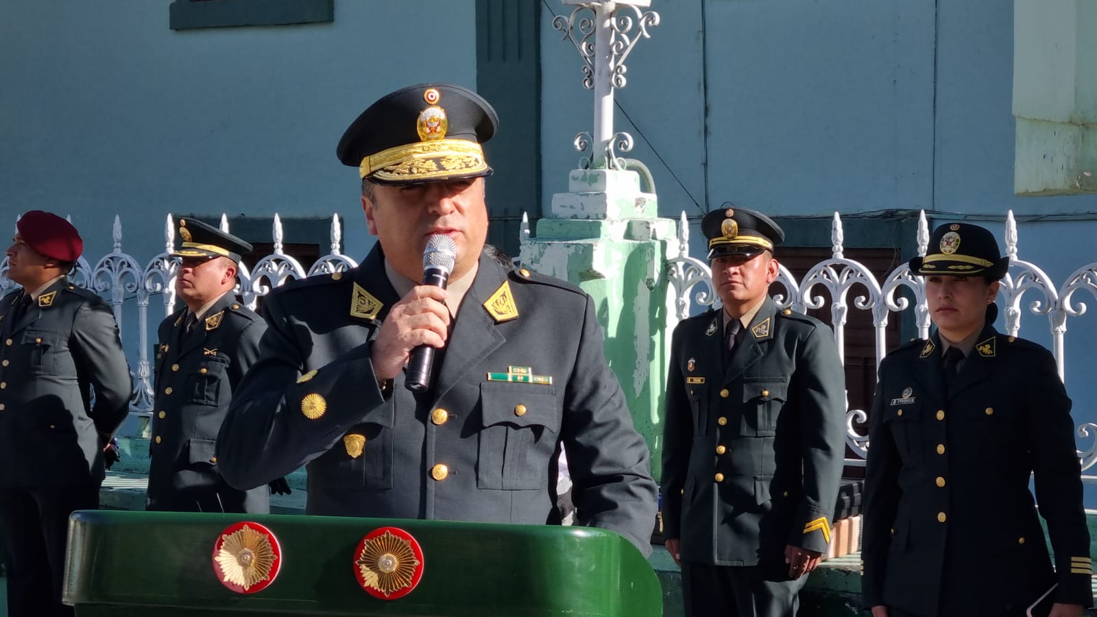 En ceremonia protocolar fue presentado el nuevo jefe del Frente Policial de Cajamarca.
