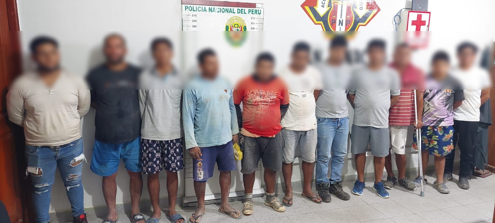 Once ciudadanos entre ellos un menor quienes se dedicaban a la minería ilegal fueron detenidos por efectivos policiales en la provincia de San Ignacio