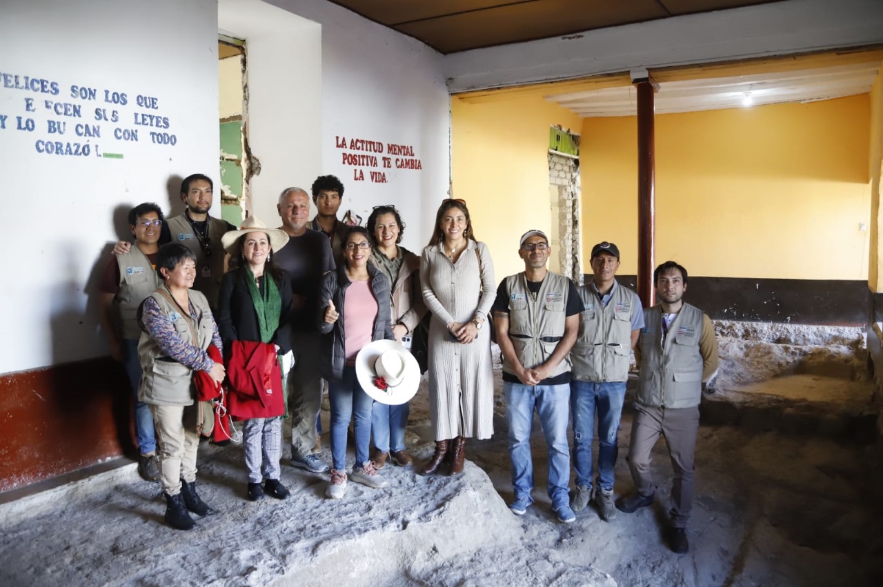 Cajamarca: Ministra de Cultura supervisó proyecto de investigación arqueológica en la Casa Hogar de la Niña Belén